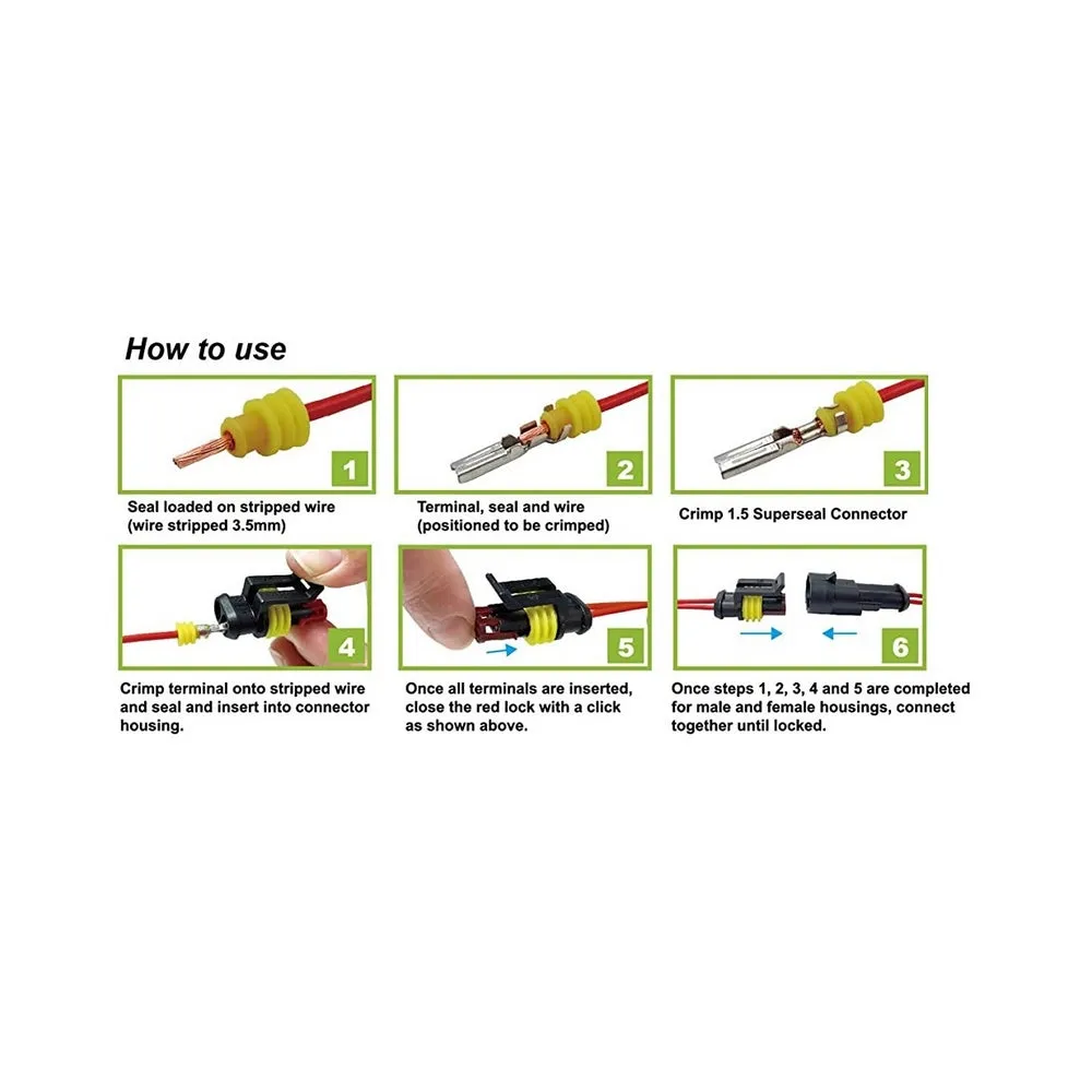 4 Way Male Superseal Connector 14A