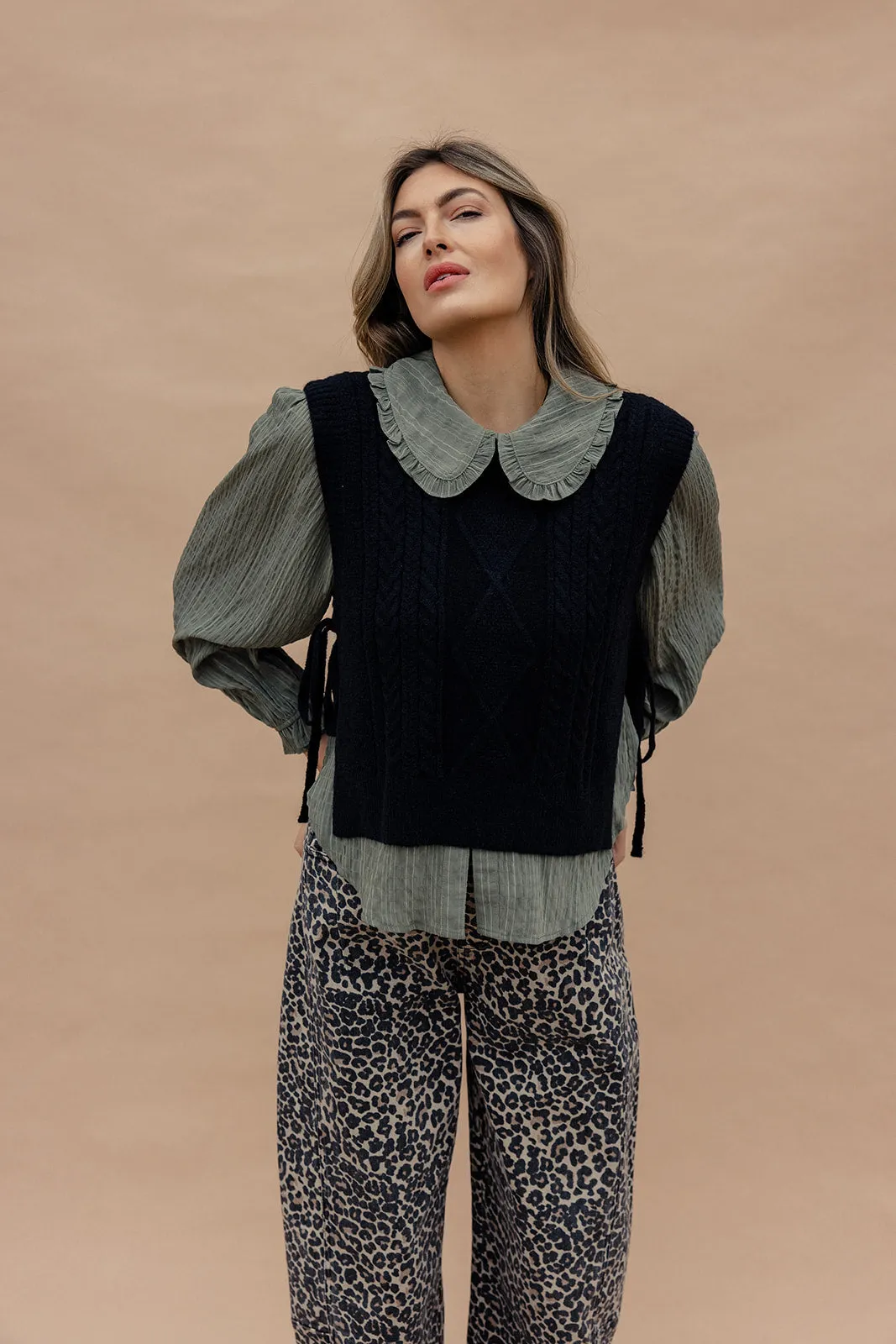 All Those Nights Button Blouse