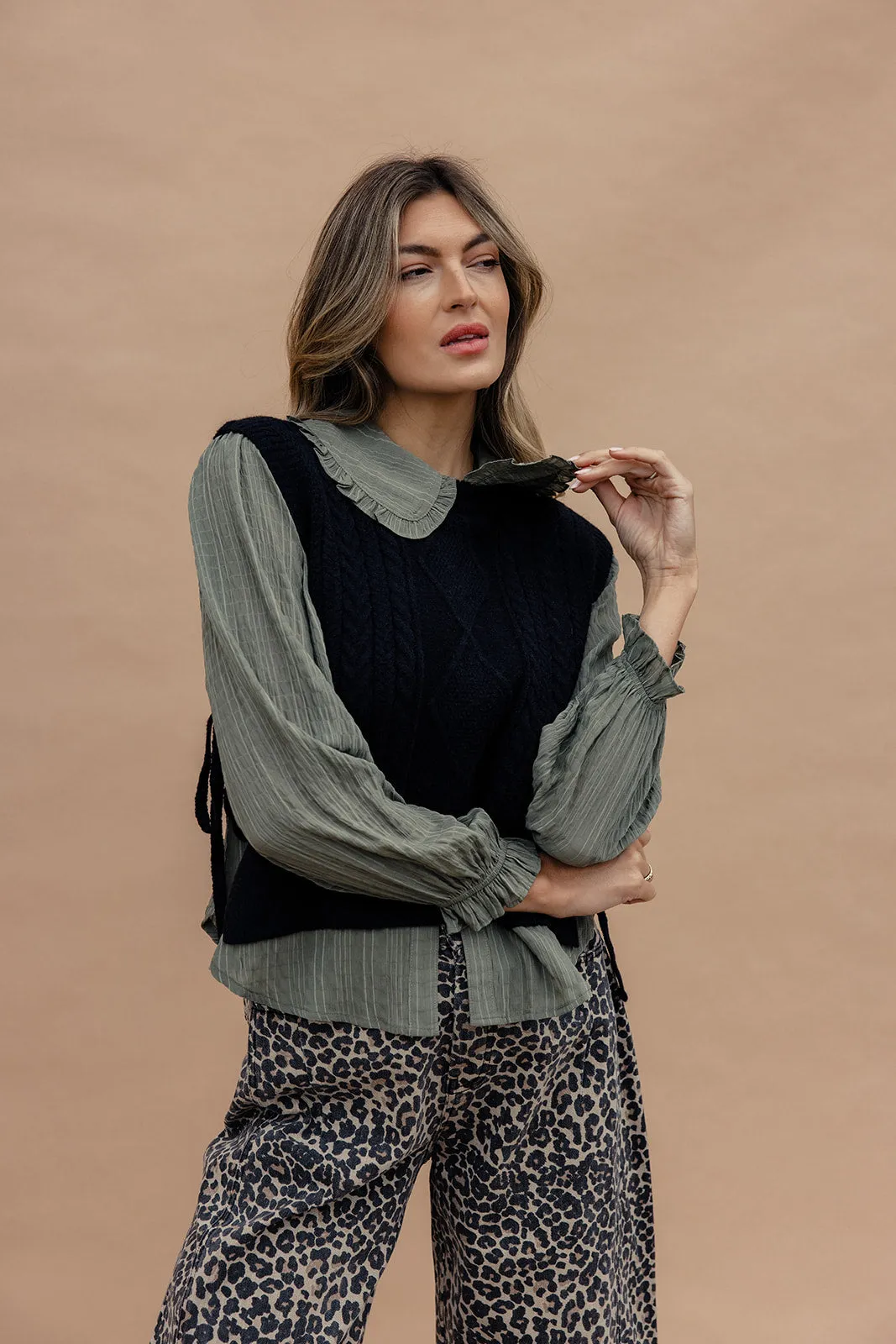All Those Nights Button Blouse