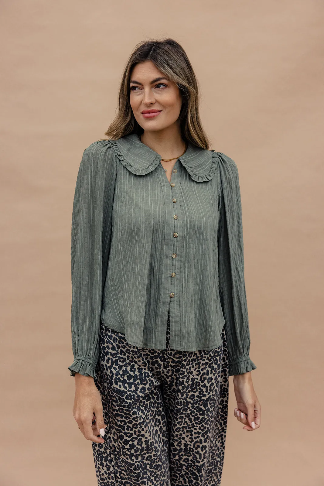All Those Nights Button Blouse