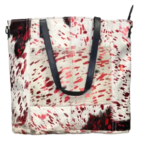 American Darling Cowhide with Red Acid Wash Purse ADBG106ACRED