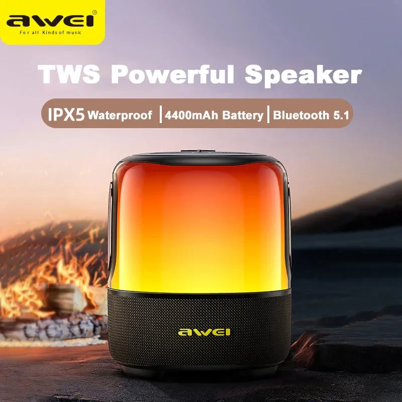 Awei TWS Powerful Bluetooth Speaker Waterproof Portable Wireless Subwoofer 40W