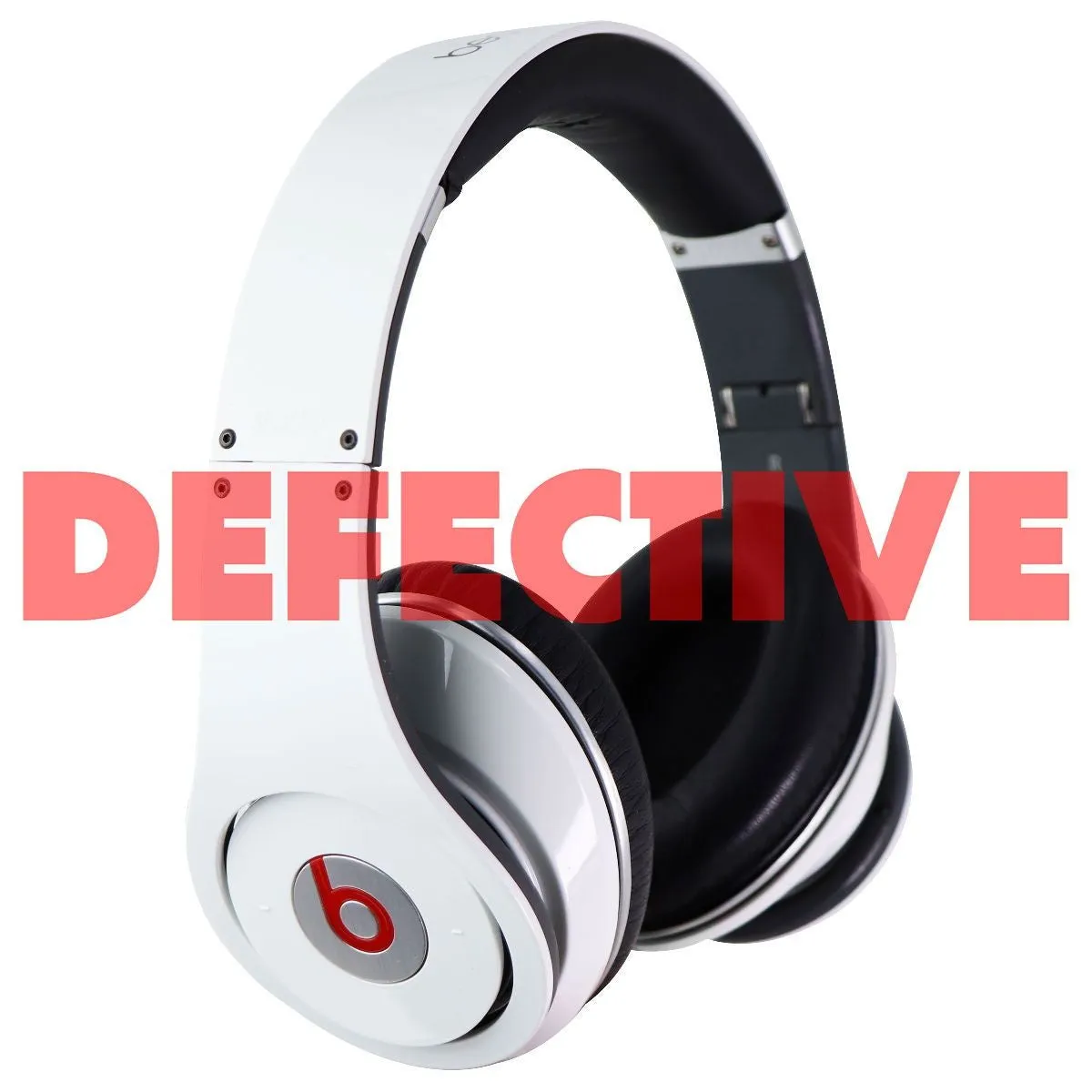 Beats by Dr. Dre Studio 1.0 (1st Gen) Wired Over-Ear Headphones - White