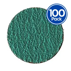 Bibielle Zirconium Sanding Discs 51mm (2 inch) 80 Grit Roloc x 100 Pack