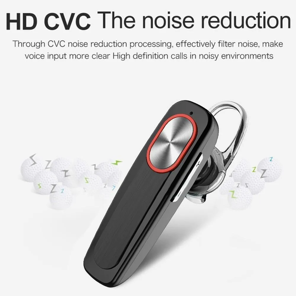 Bluetooth  Noise Reduction Wireless Earphone  Mic Handsfree