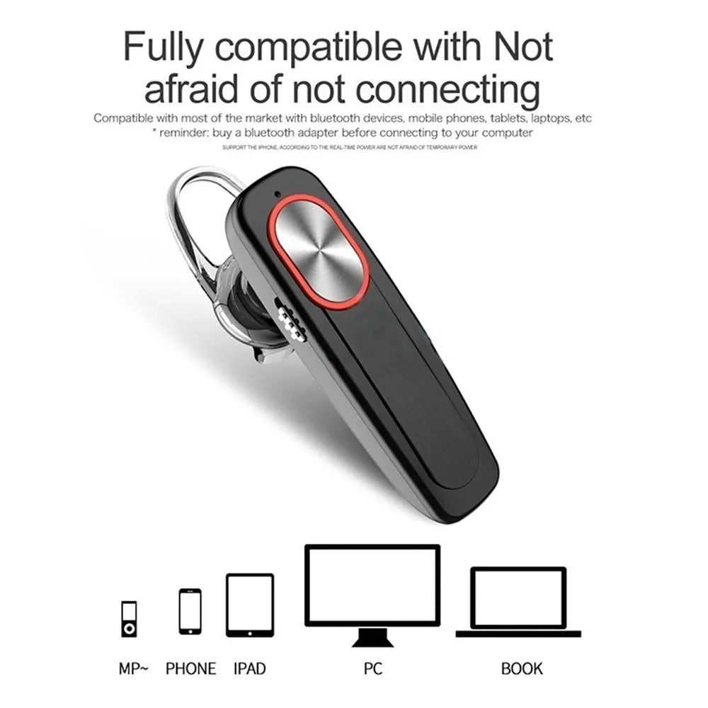 Bluetooth  Noise Reduction Wireless Earphone  Mic Handsfree