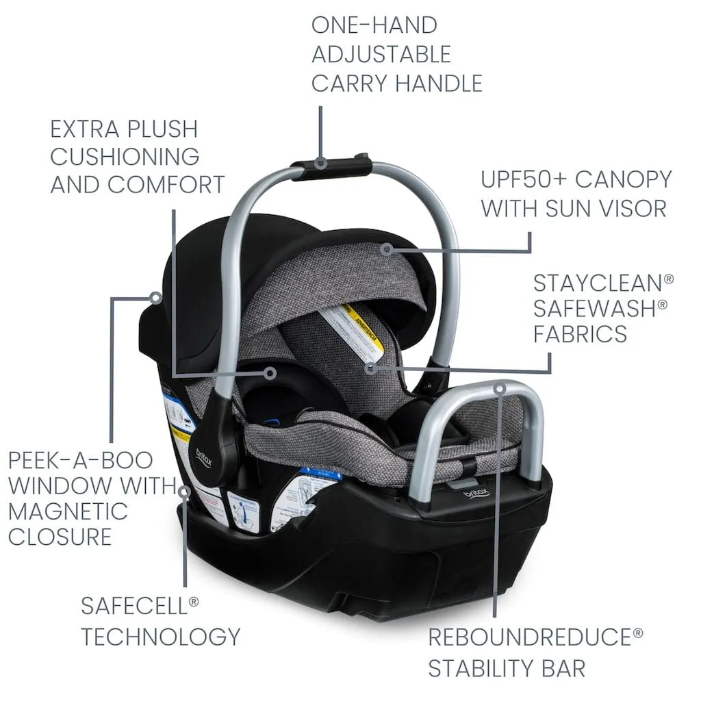 Britax Willow SC Infant Car Seat and Alpine Base