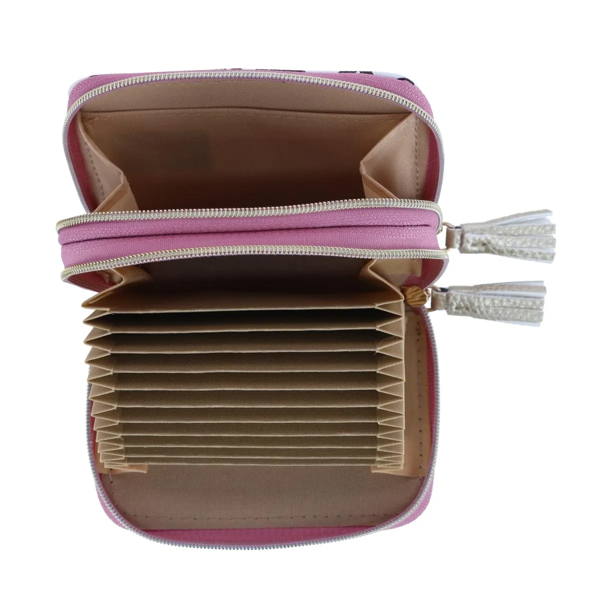 Buxton Women's Stylish Colored Multi Card Case Wizard Wallet