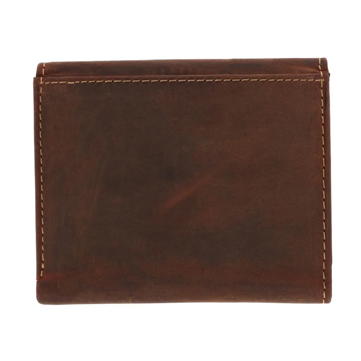 CTM® Men's Leather Envelope Style Trifold Wallet