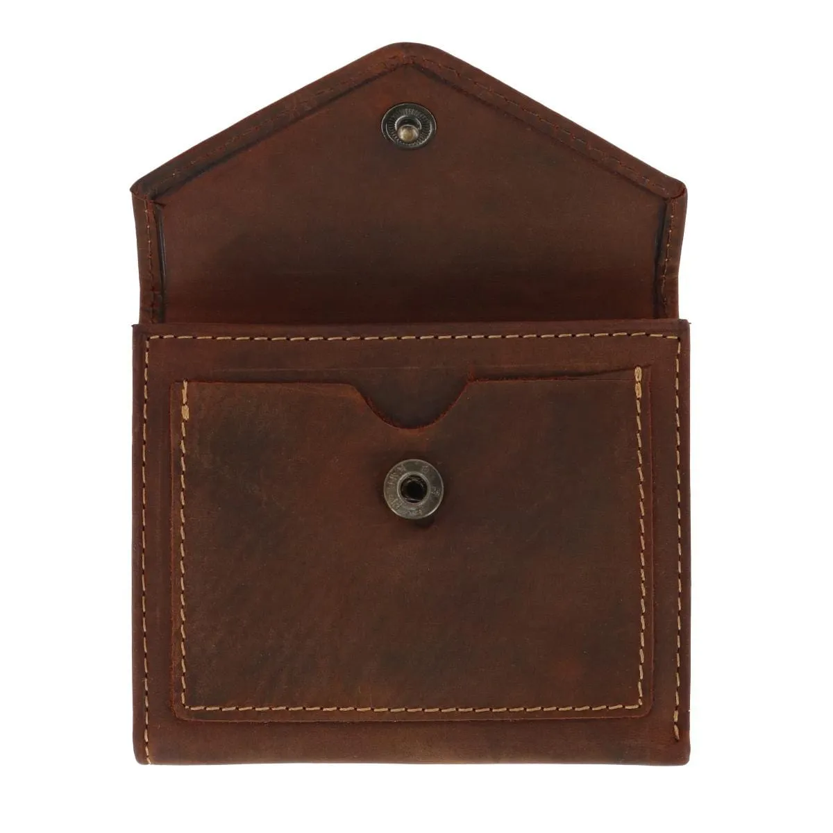 CTM® Men's Leather Envelope Style Trifold Wallet