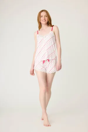 Day Dreams Hearts Modal Short PJ Set