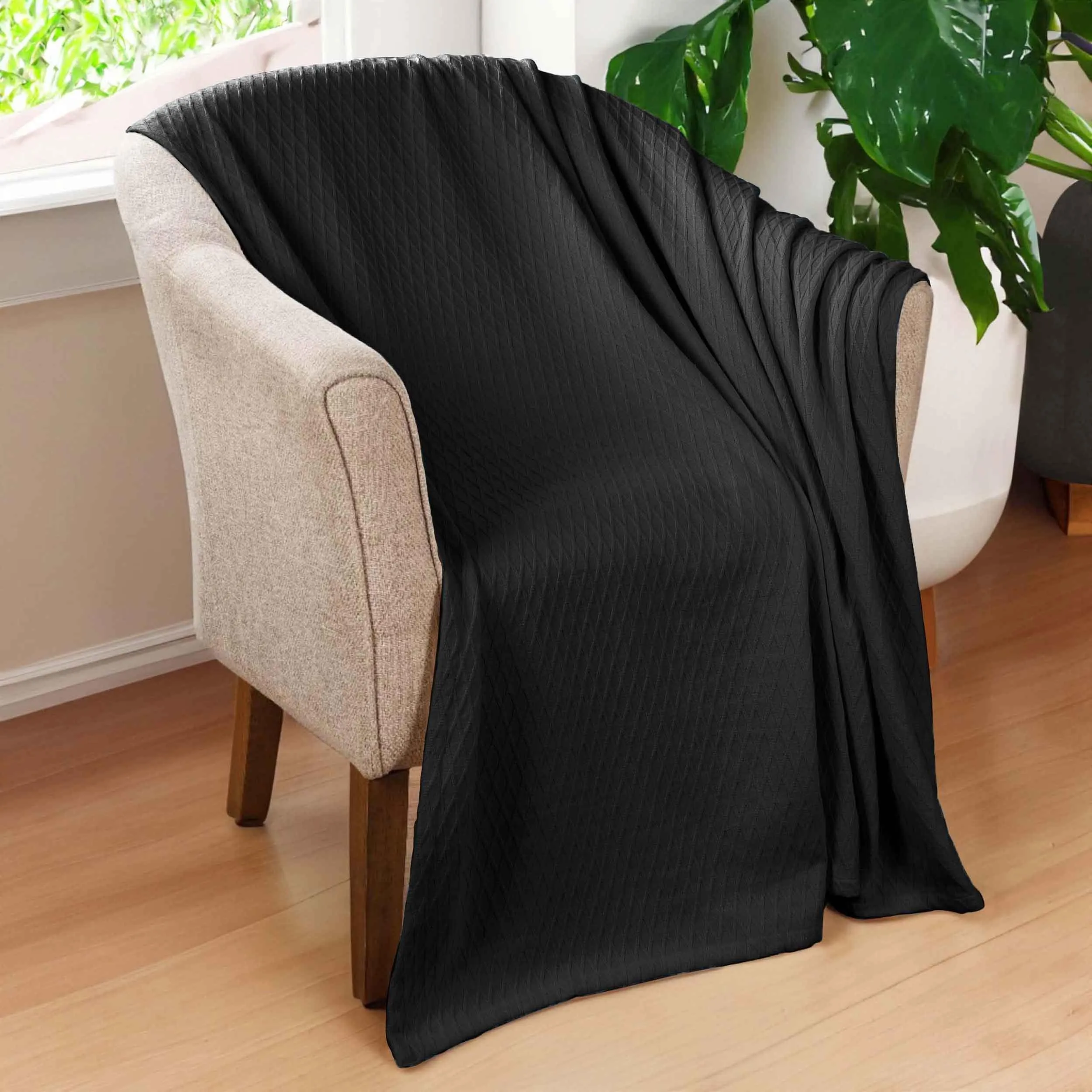 Diamond All-Season Cotton Blanket