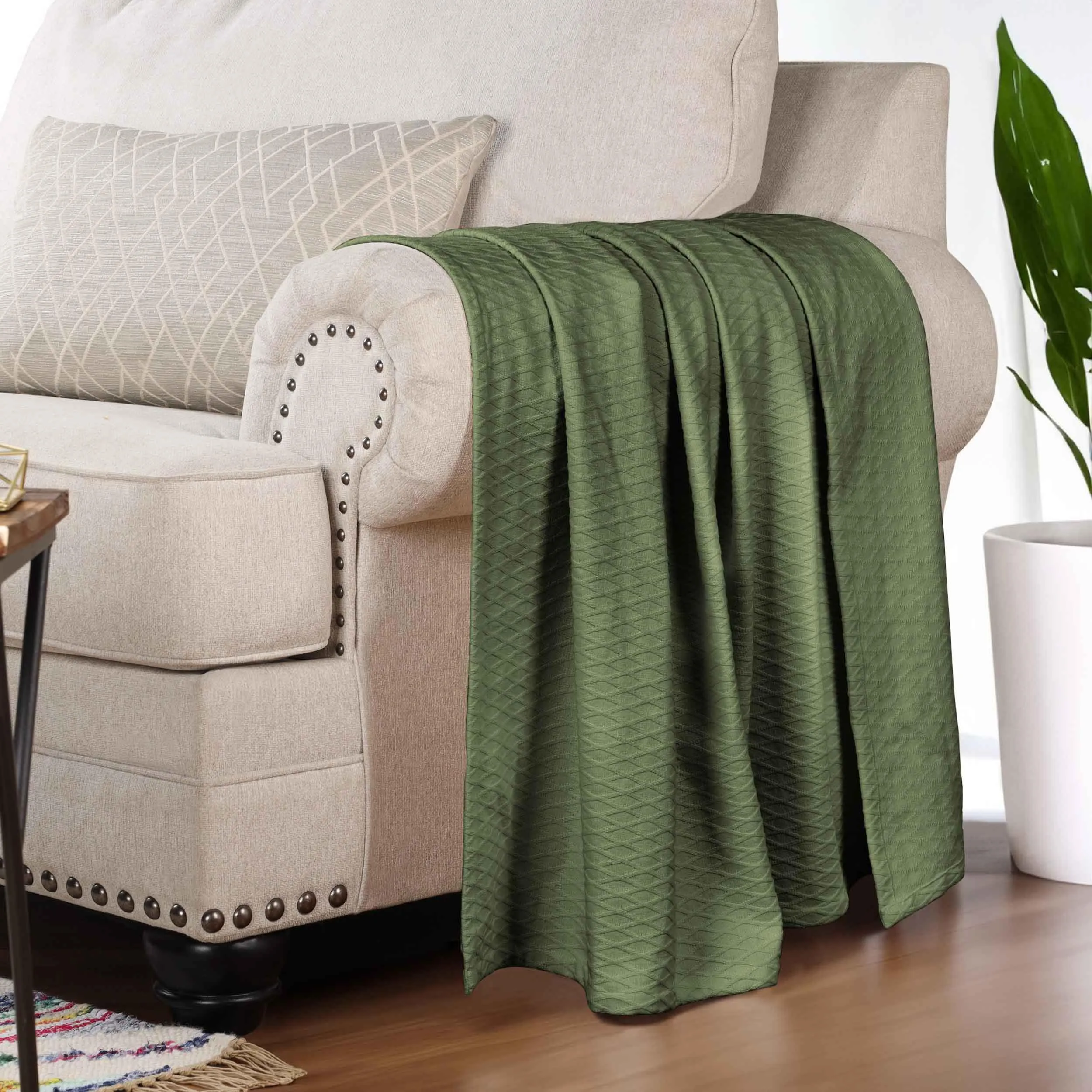 Diamond All-Season Cotton Blanket