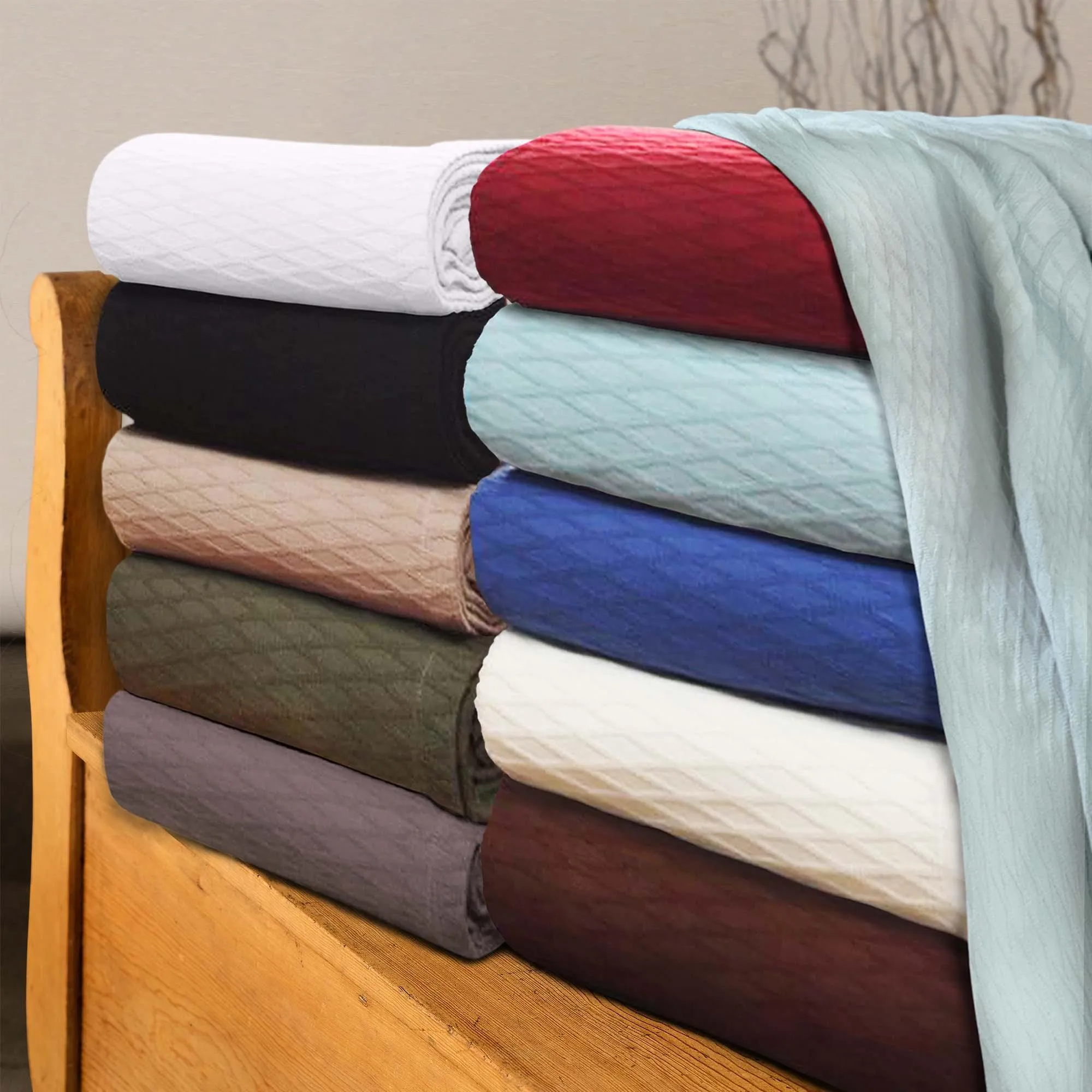 Diamond All-Season Cotton Blanket