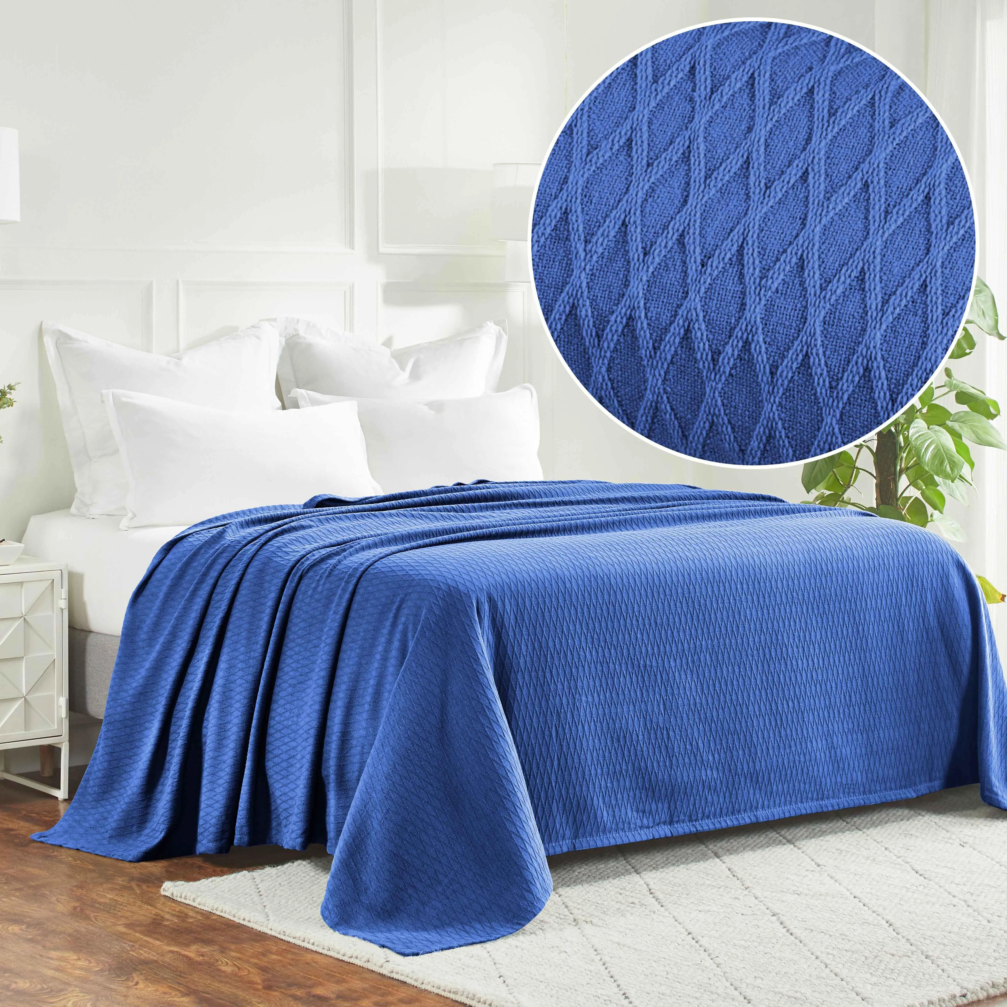 Diamond All-Season Cotton Blanket
