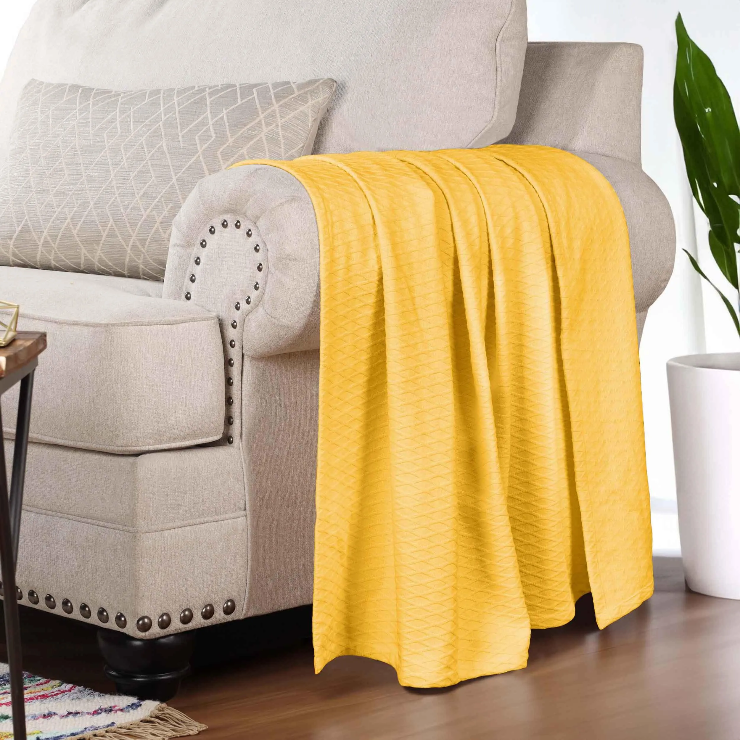 Diamond All-Season Cotton Blanket
