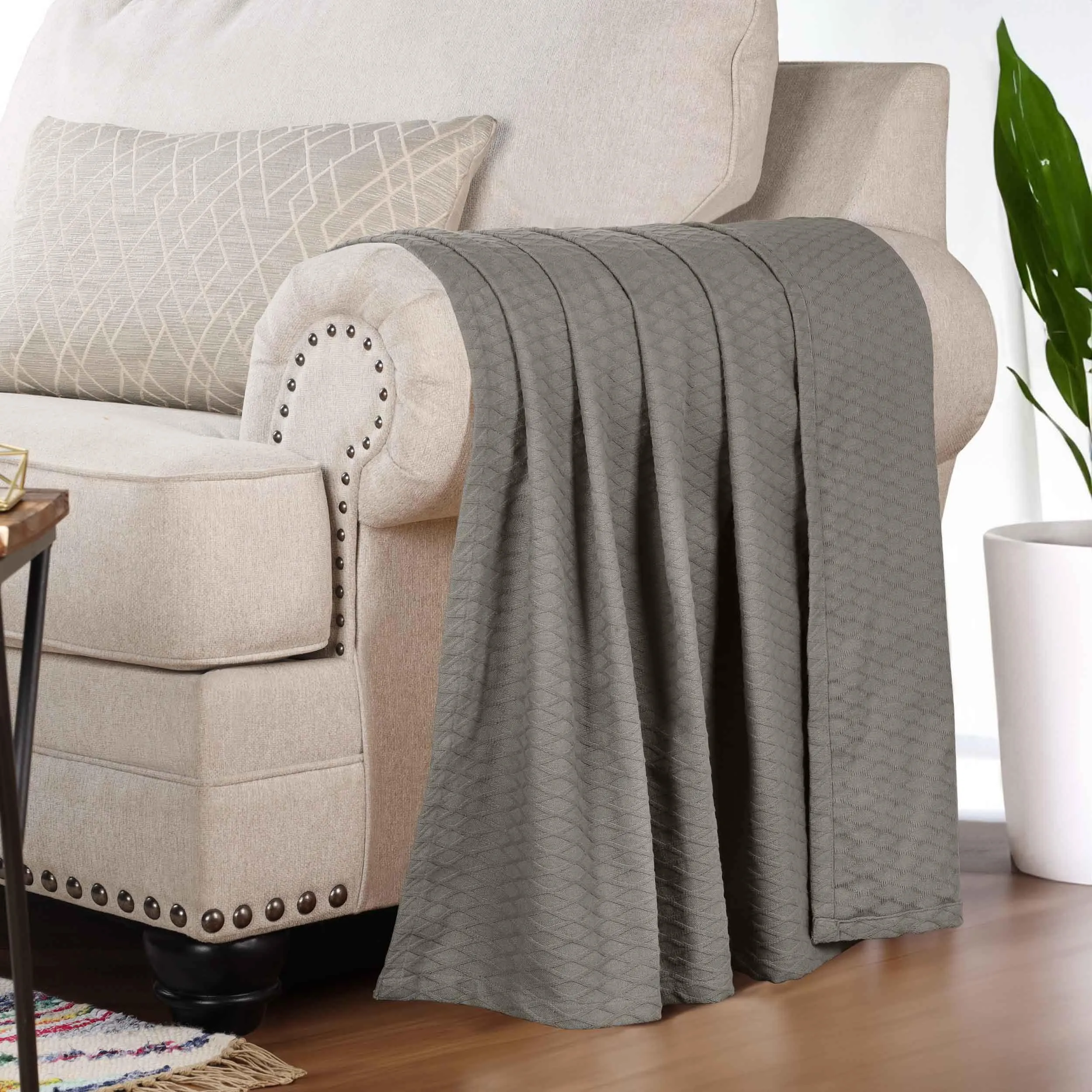 Diamond All-Season Cotton Blanket