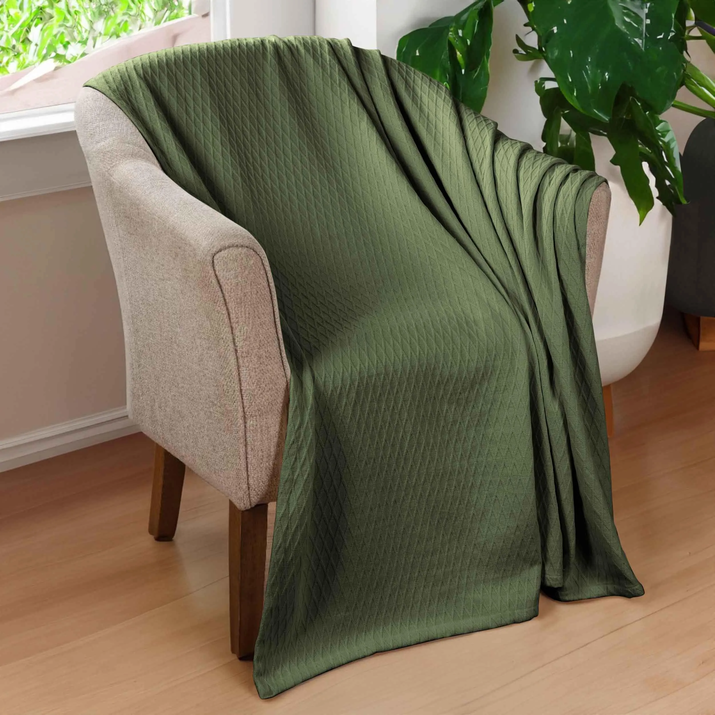 Diamond All-Season Cotton Blanket