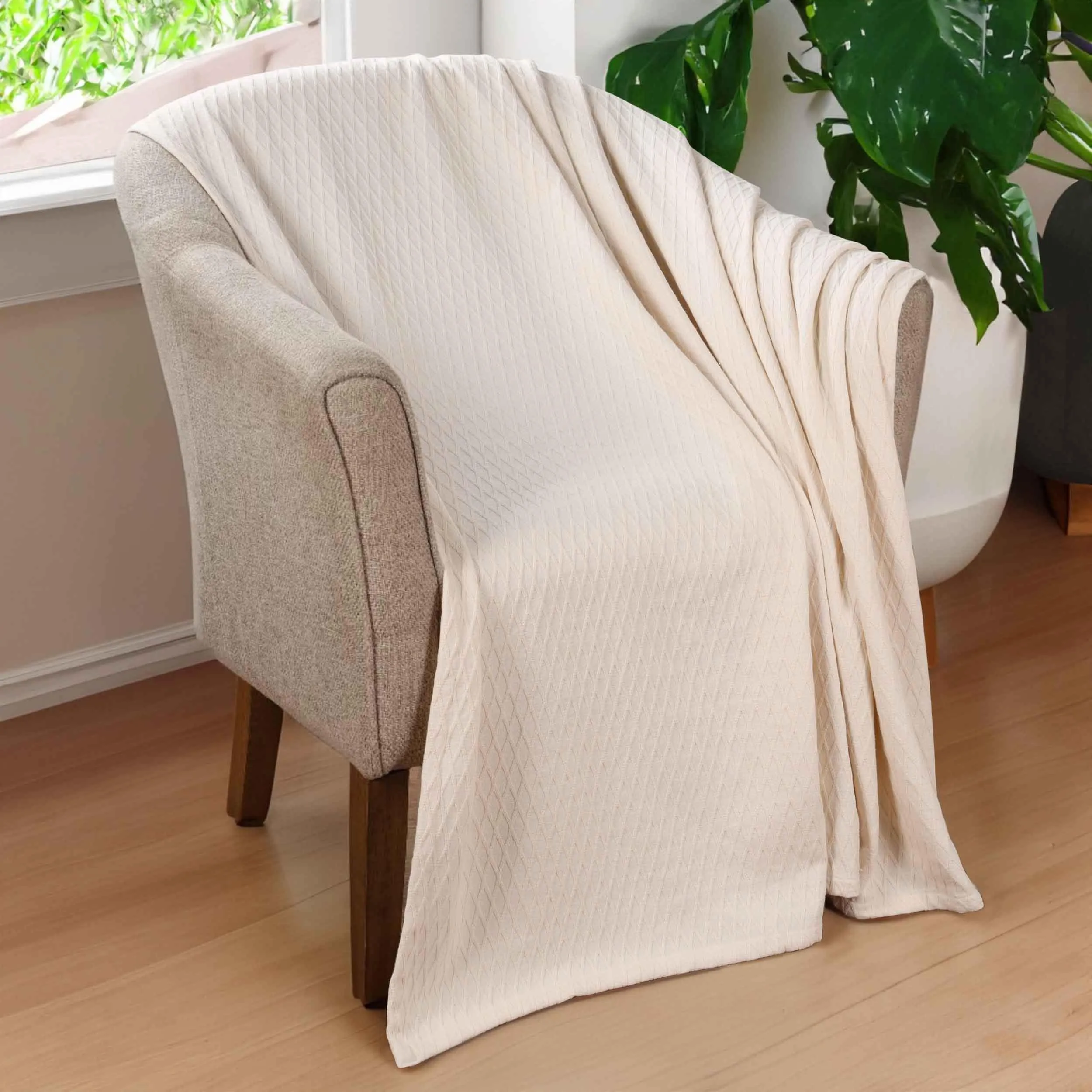 Diamond All-Season Cotton Blanket
