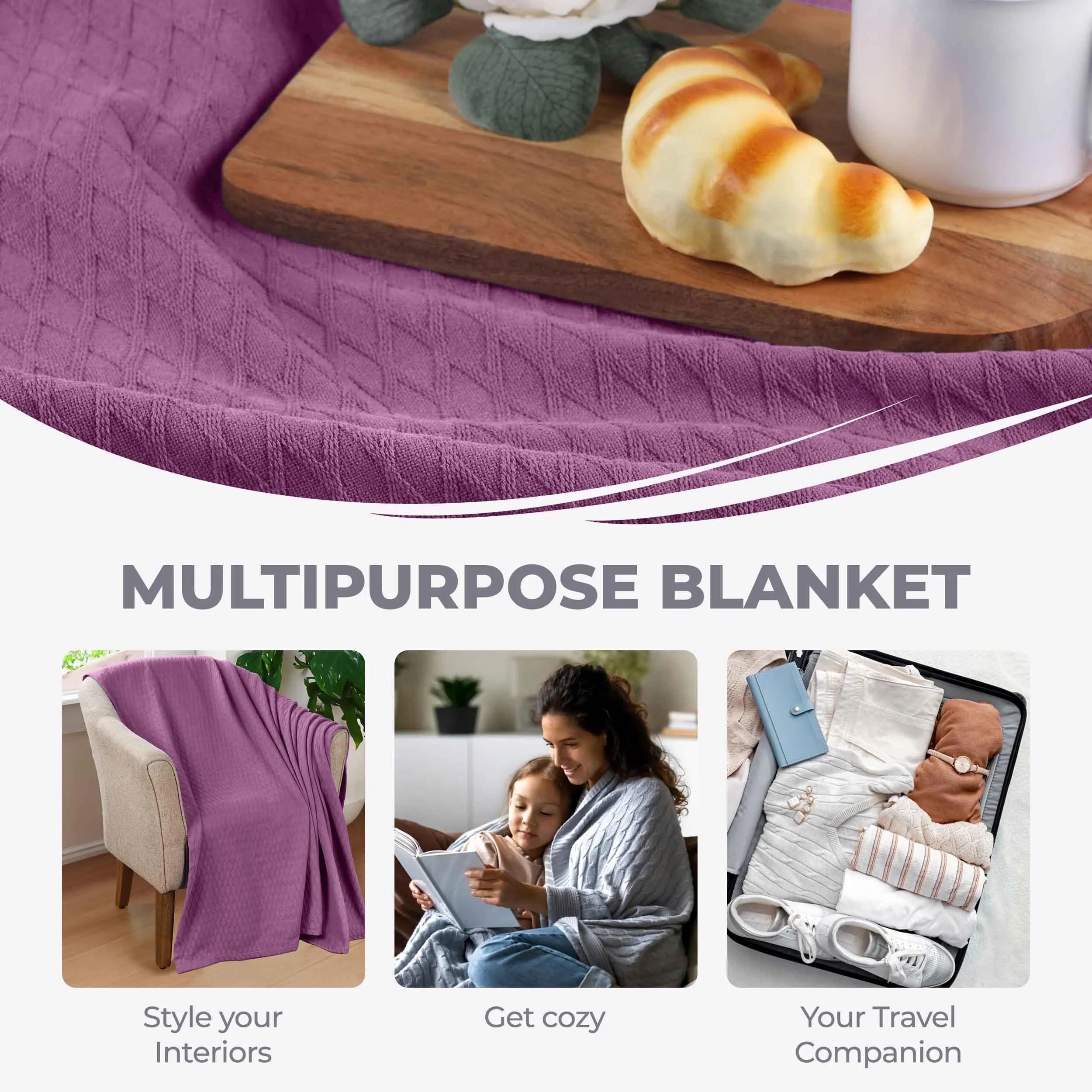 Diamond All-Season Cotton Blanket