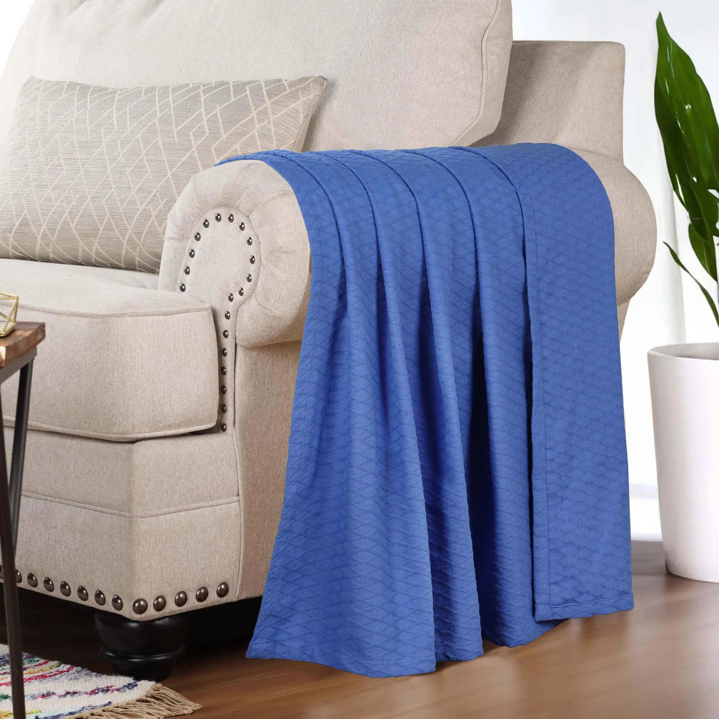 Diamond All-Season Cotton Blanket