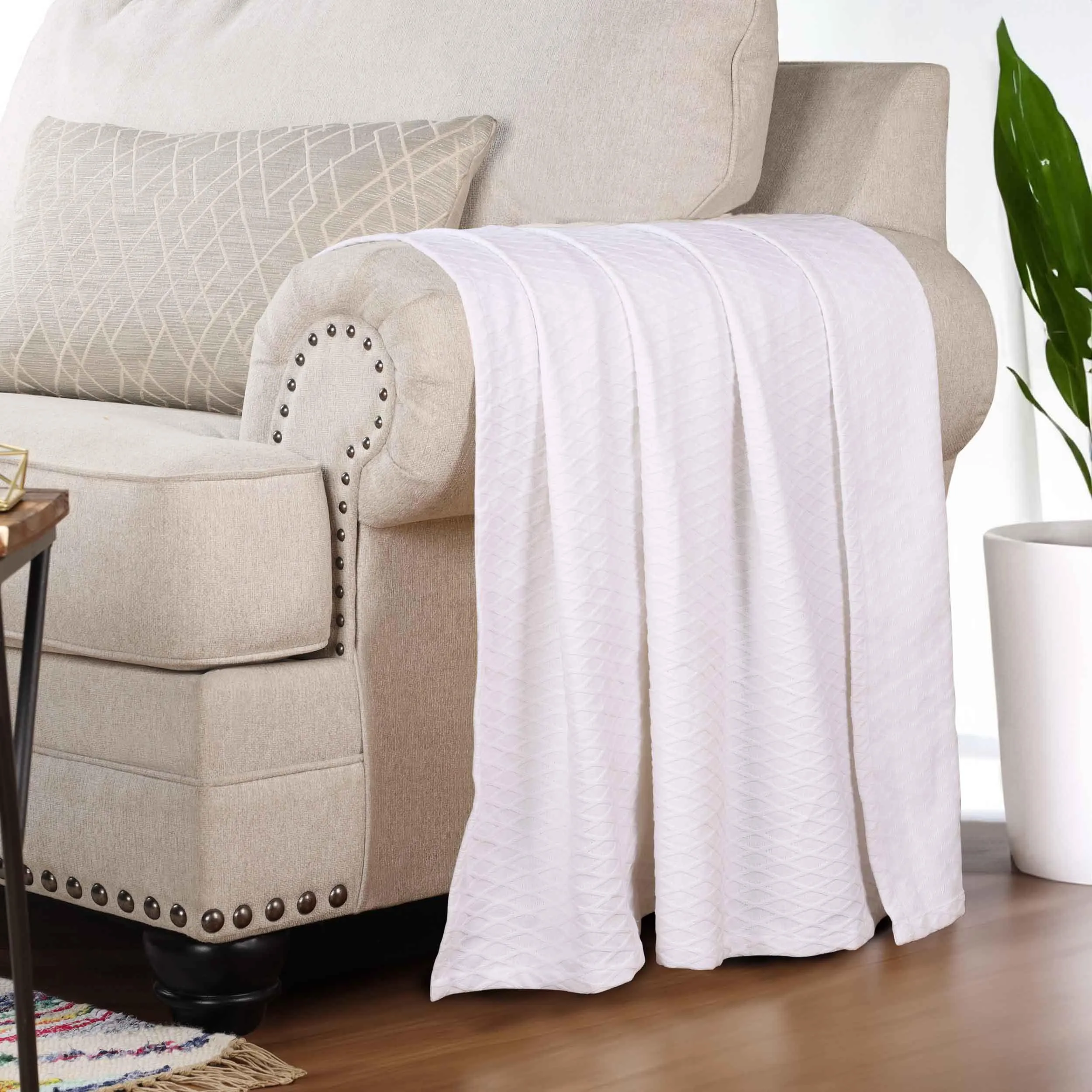 Diamond All-Season Cotton Blanket