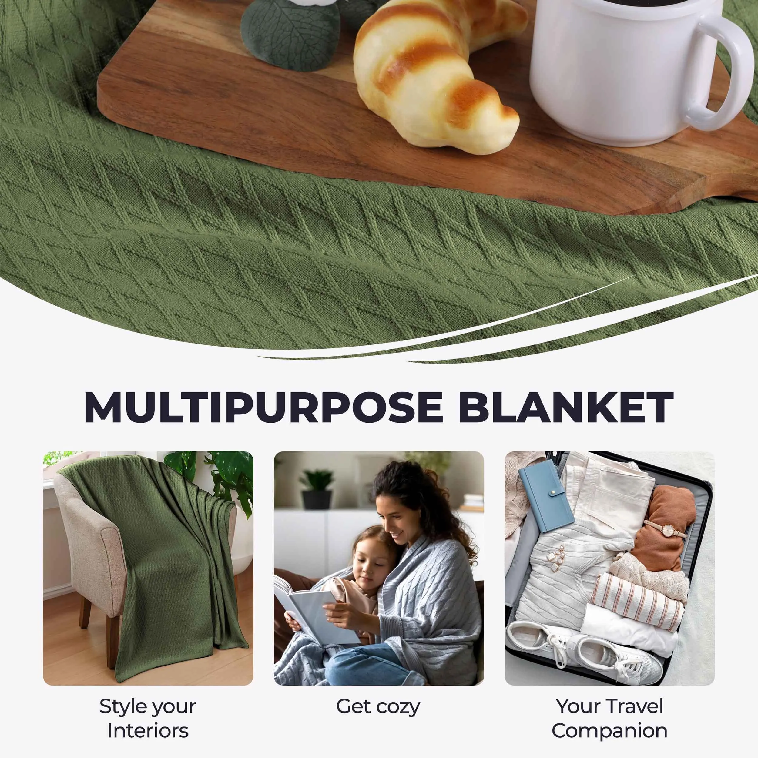 Diamond All-Season Cotton Blanket
