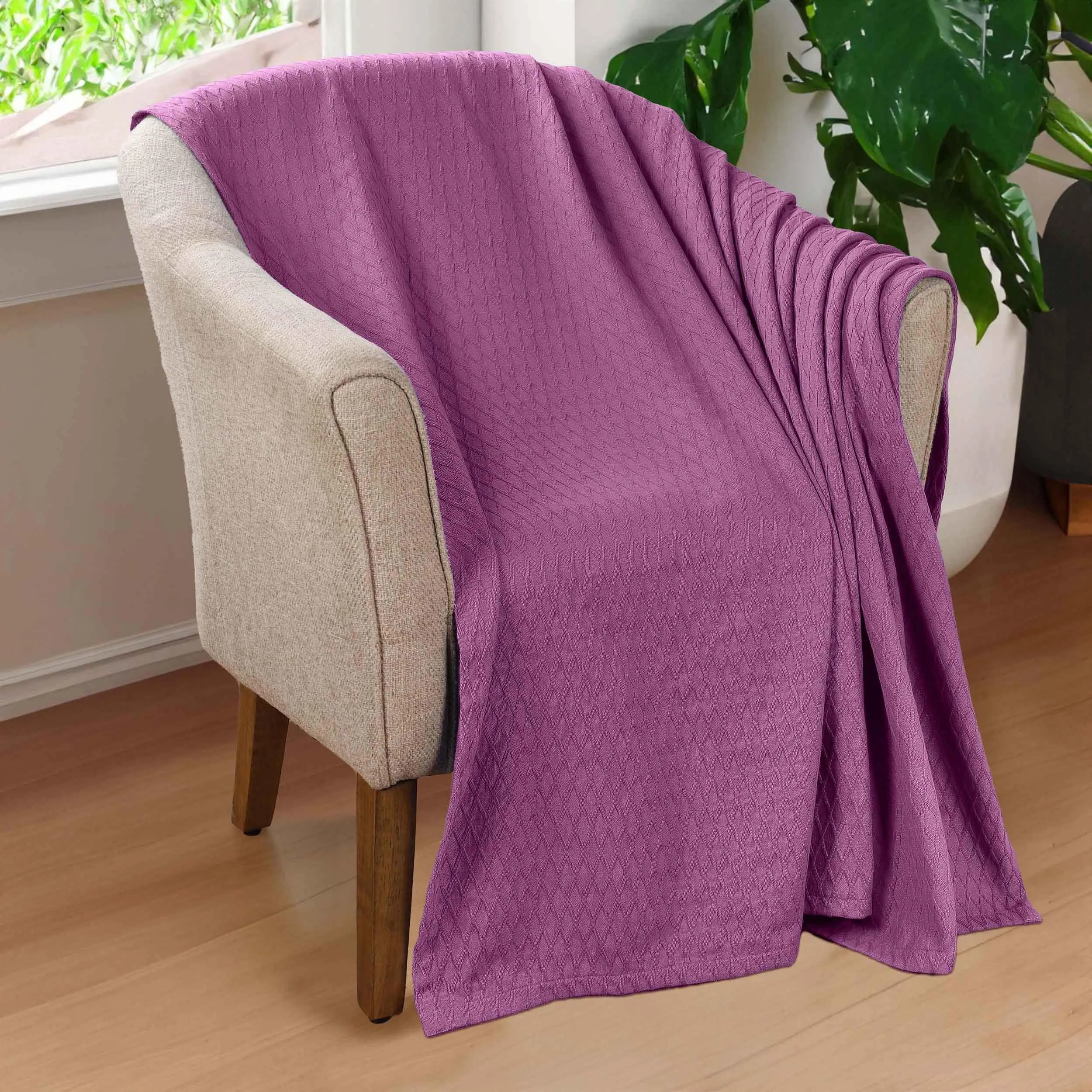 Diamond All-Season Cotton Blanket