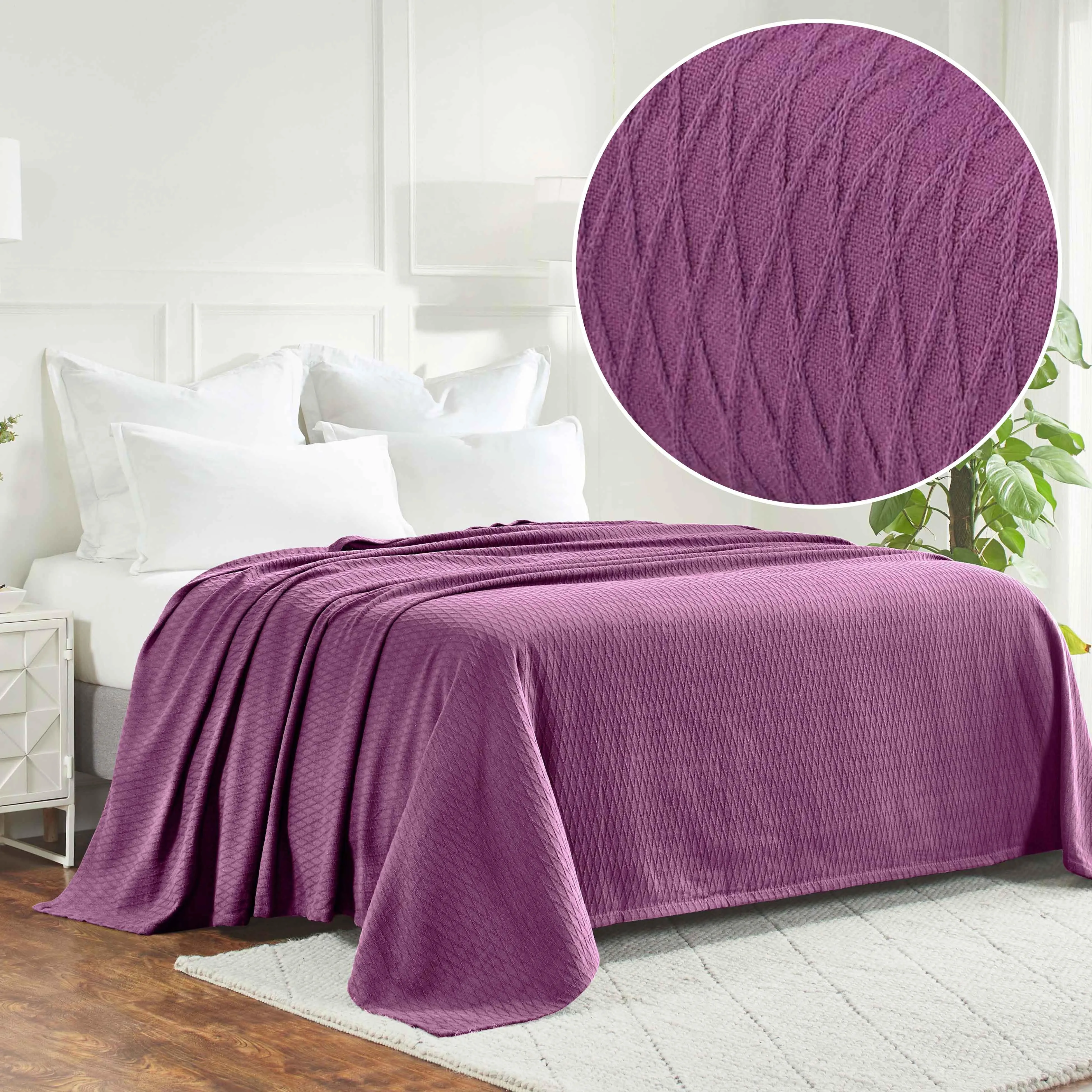 Diamond All-Season Cotton Blanket