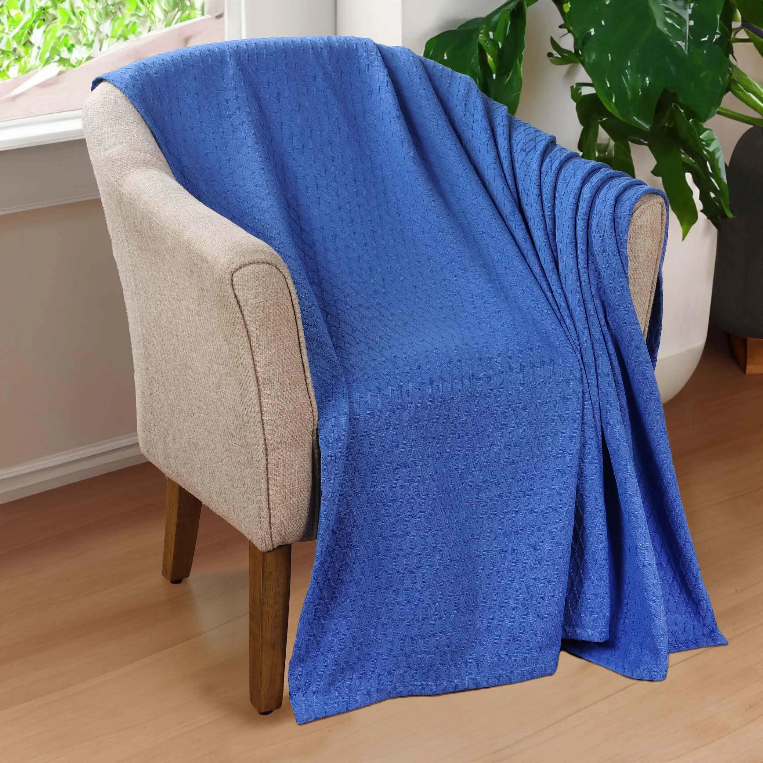 Diamond All-Season Cotton Blanket