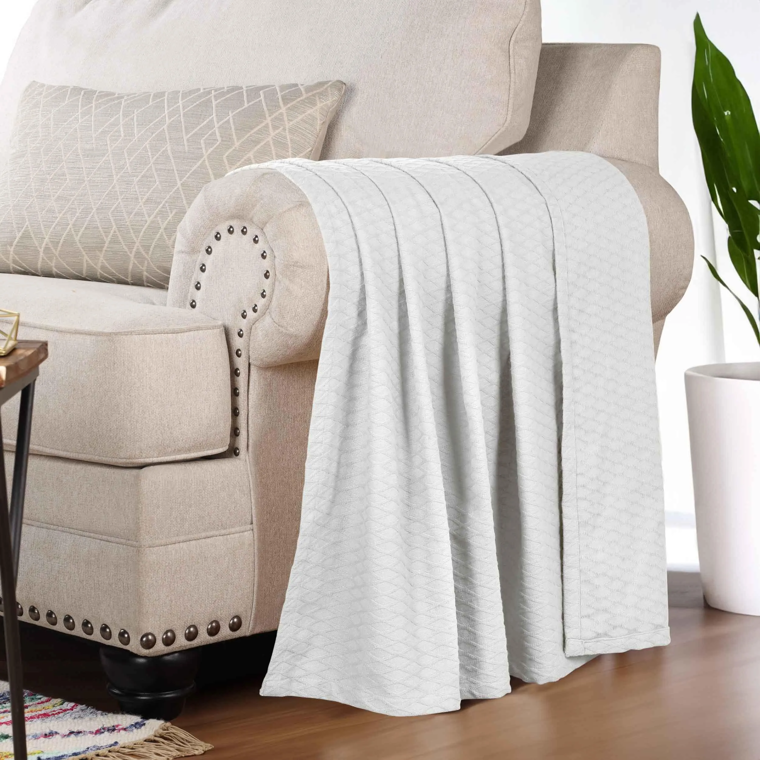 Diamond All-Season Cotton Blanket