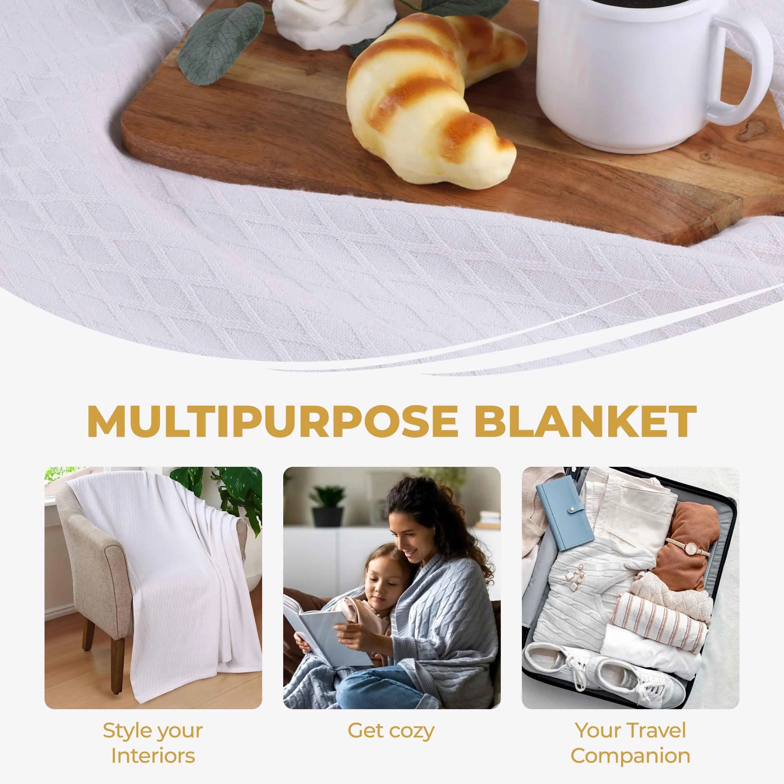 Diamond All-Season Cotton Blanket