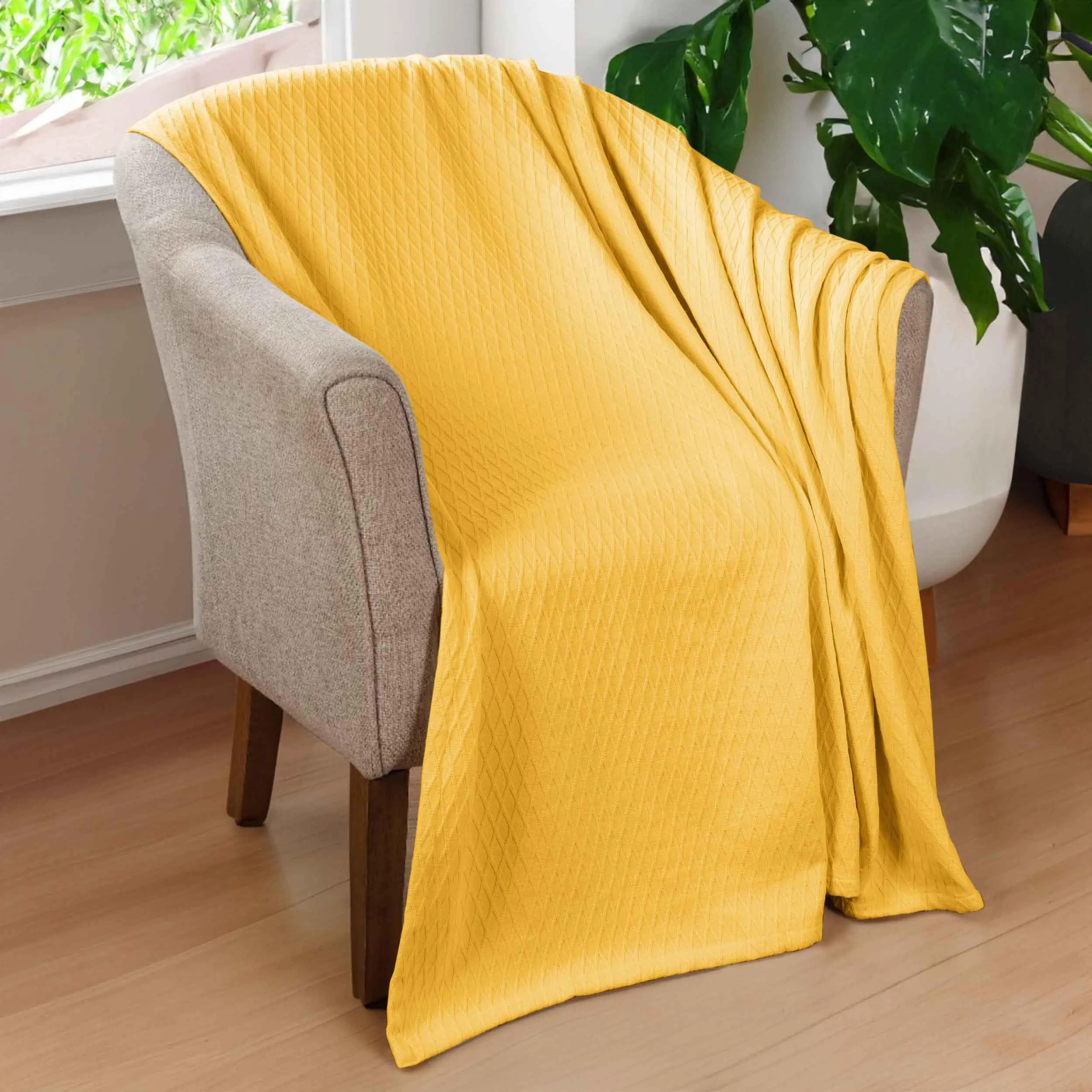 Diamond All-Season Cotton Blanket