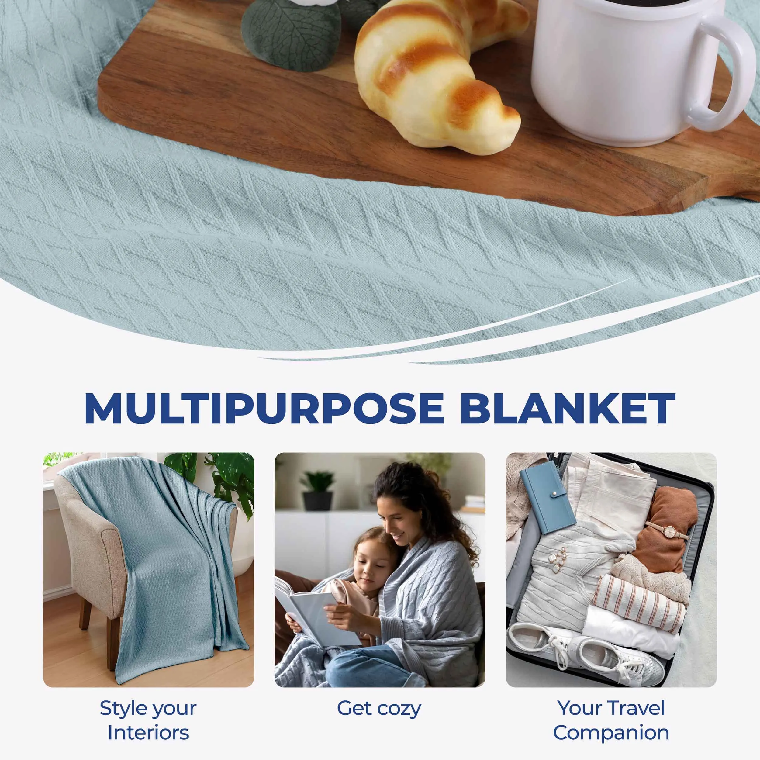 Diamond All-Season Cotton Blanket