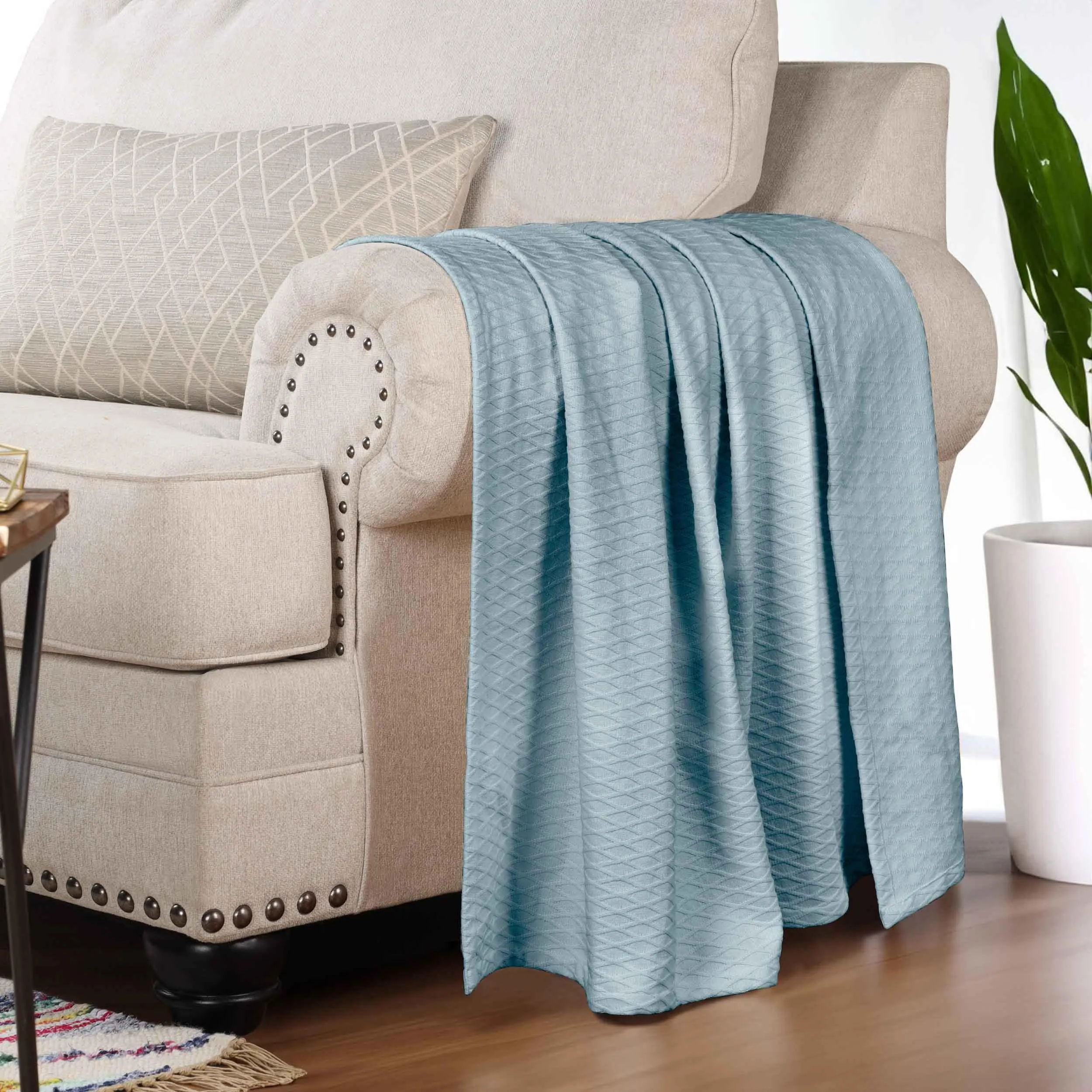 Diamond All-Season Cotton Blanket