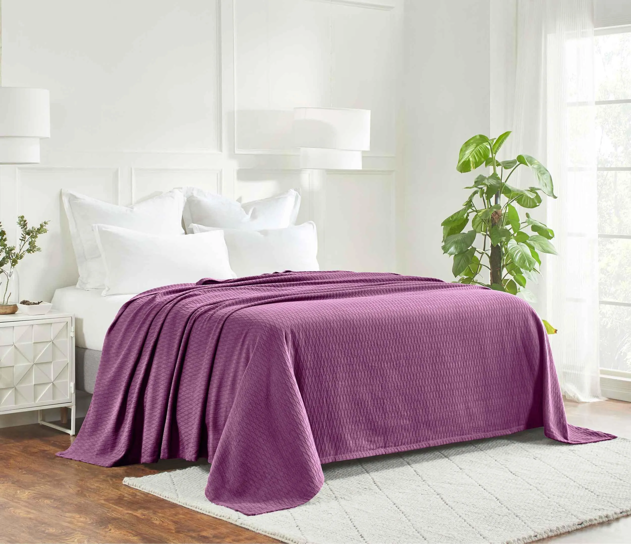 Diamond All-Season Cotton Blanket