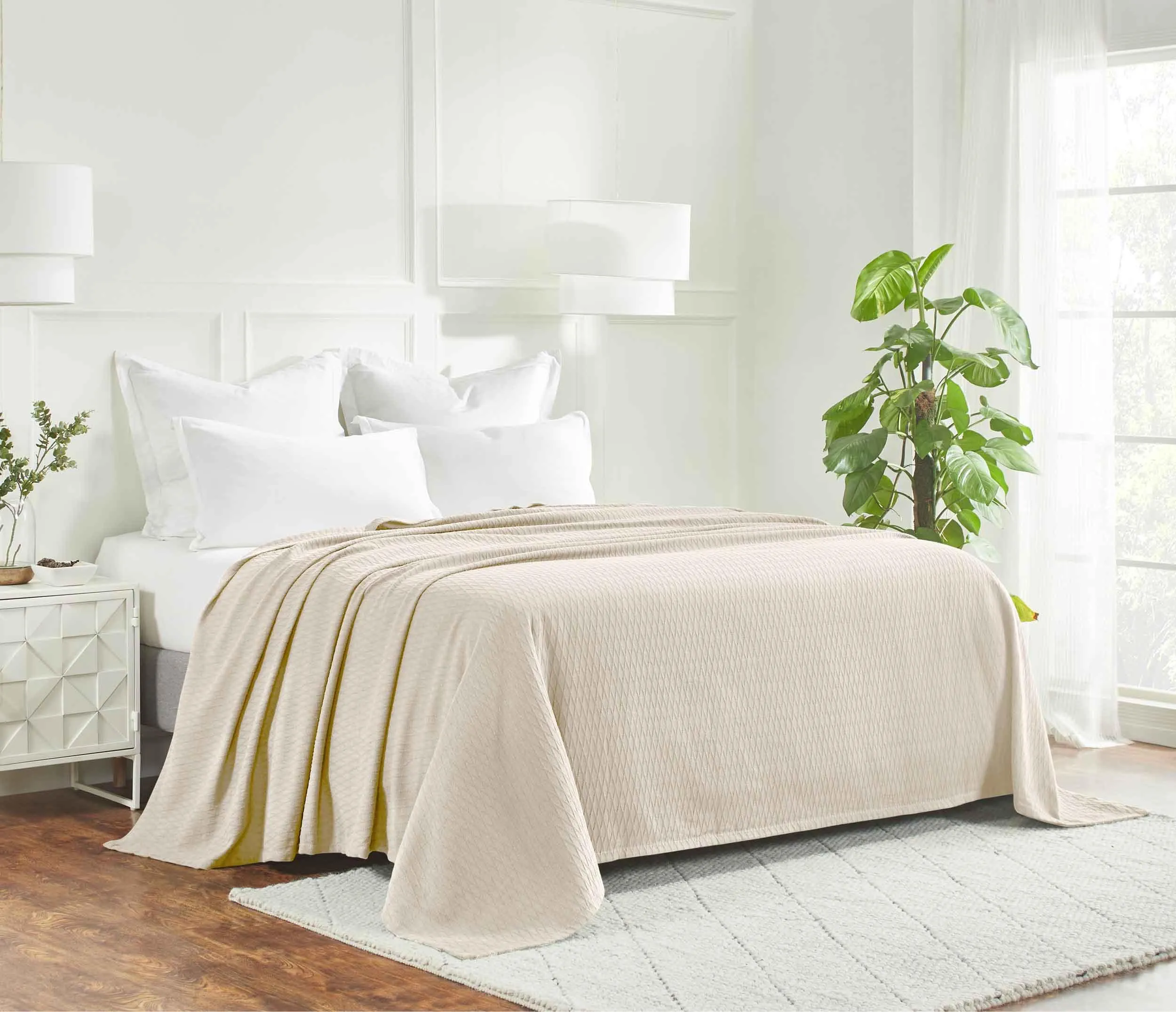 Diamond All-Season Cotton Blanket