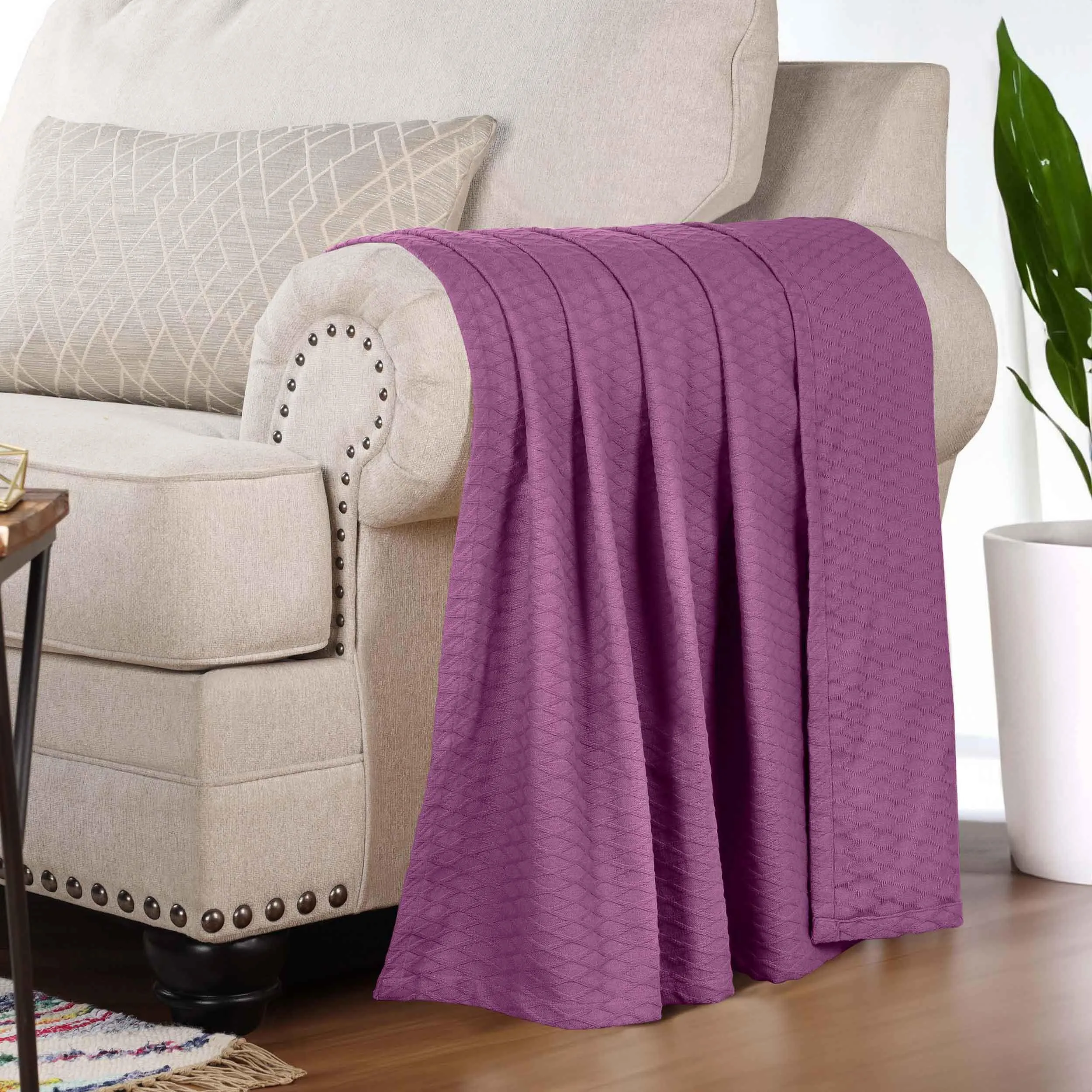 Diamond All-Season Cotton Blanket
