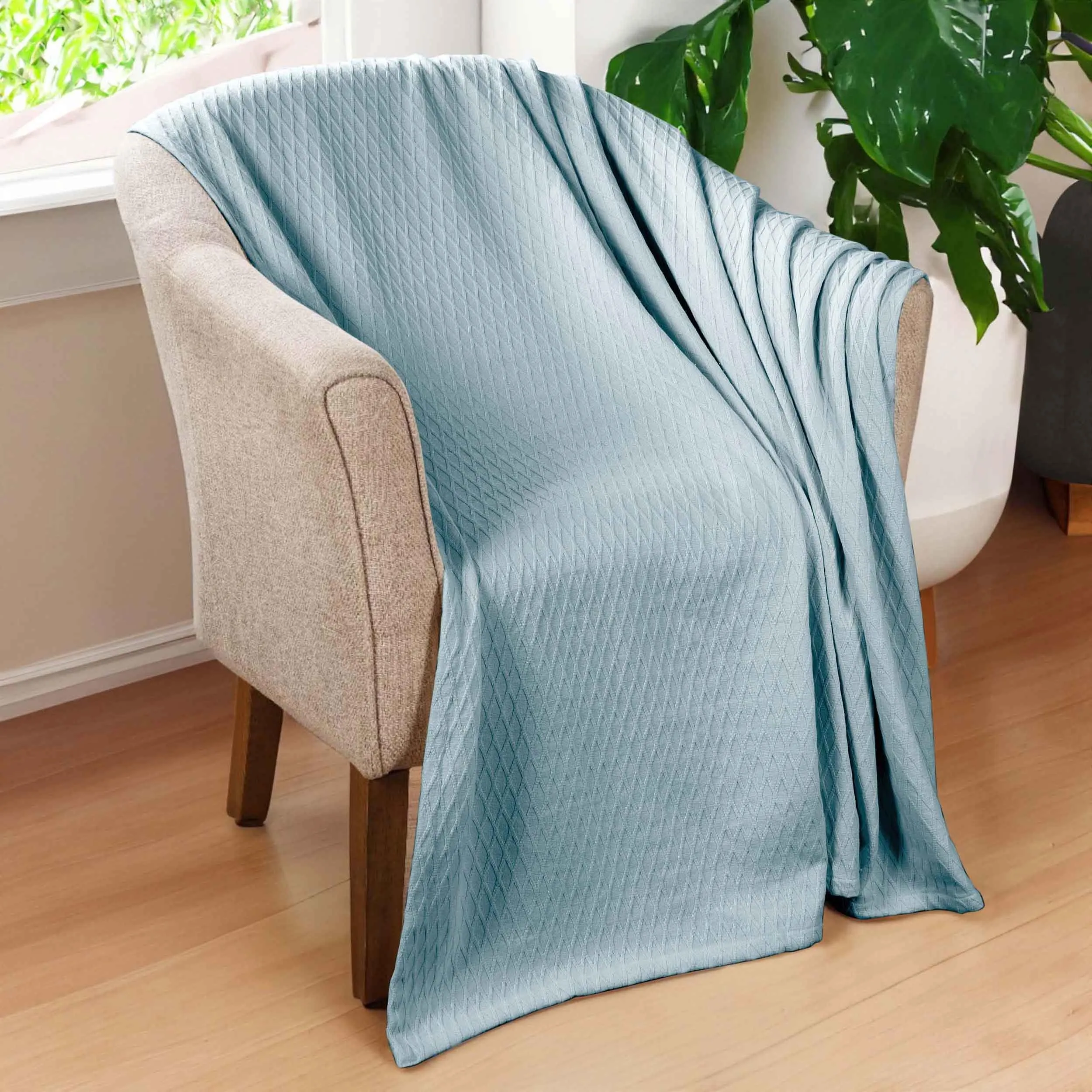 Diamond All-Season Cotton Blanket