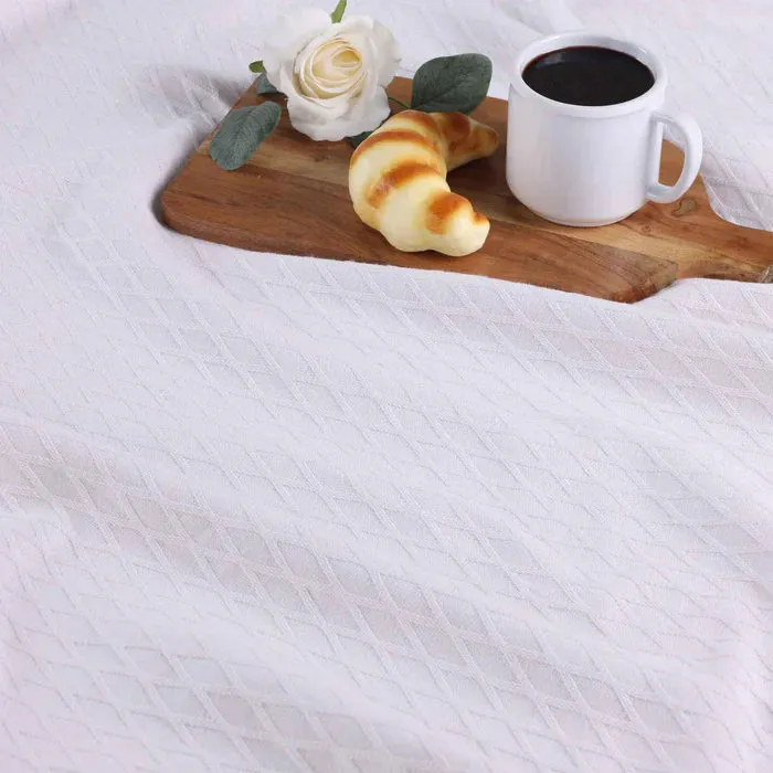 Diamond All-Season Women Cotton Blanket Throw