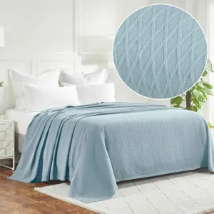 Diamond All-Season Women Cotton Blanket Throw