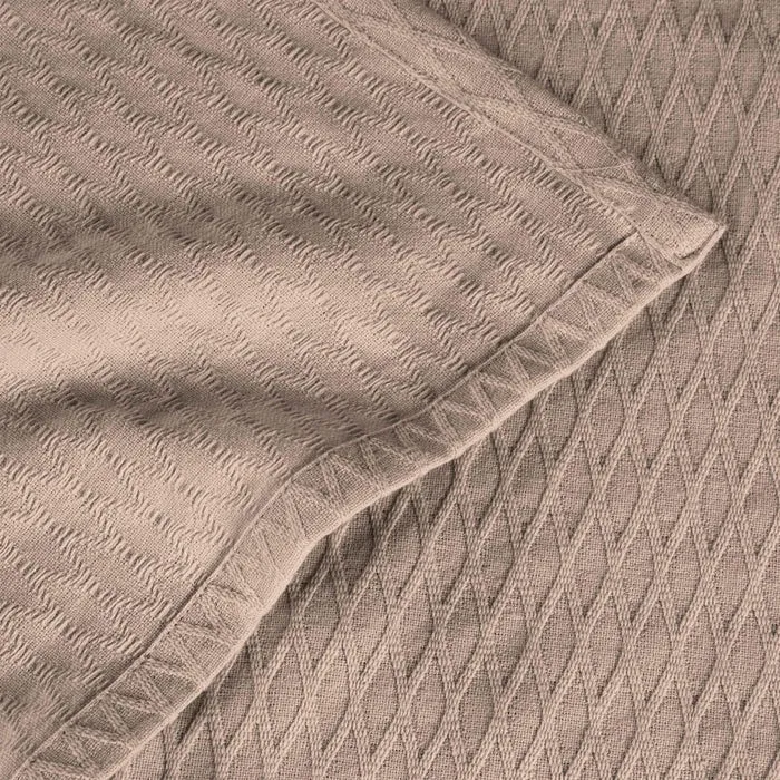 Diamond All-Season Women Cotton Blanket Throw