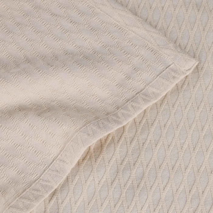 Diamond All-Season Women Cotton Blanket Throw