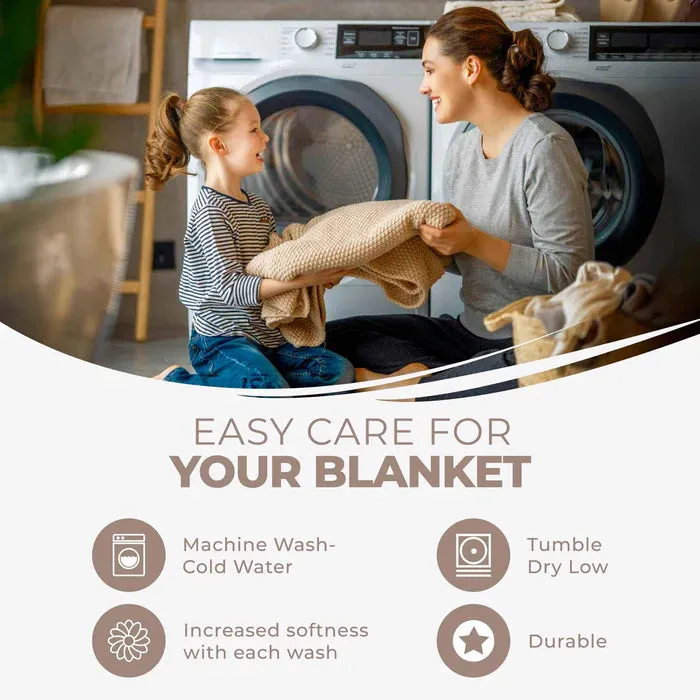 Diamond All-Season Women Cotton Blanket Throw