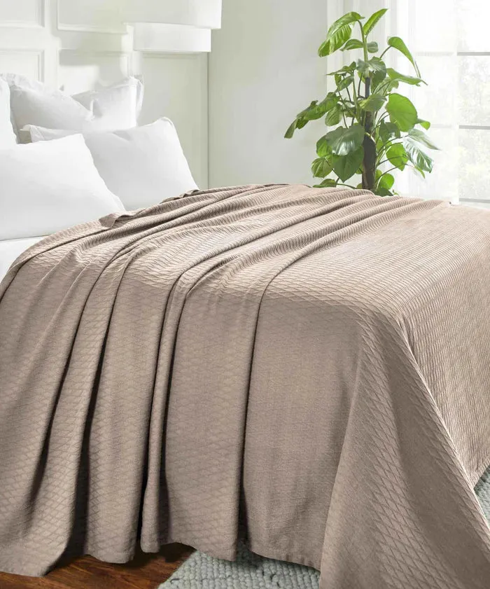 Diamond All-Season Women Cotton Blanket Throw