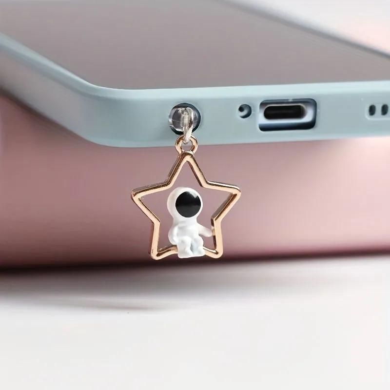 DIY Astronaut Stereo Pendant for Universal Mobile Phone Plug