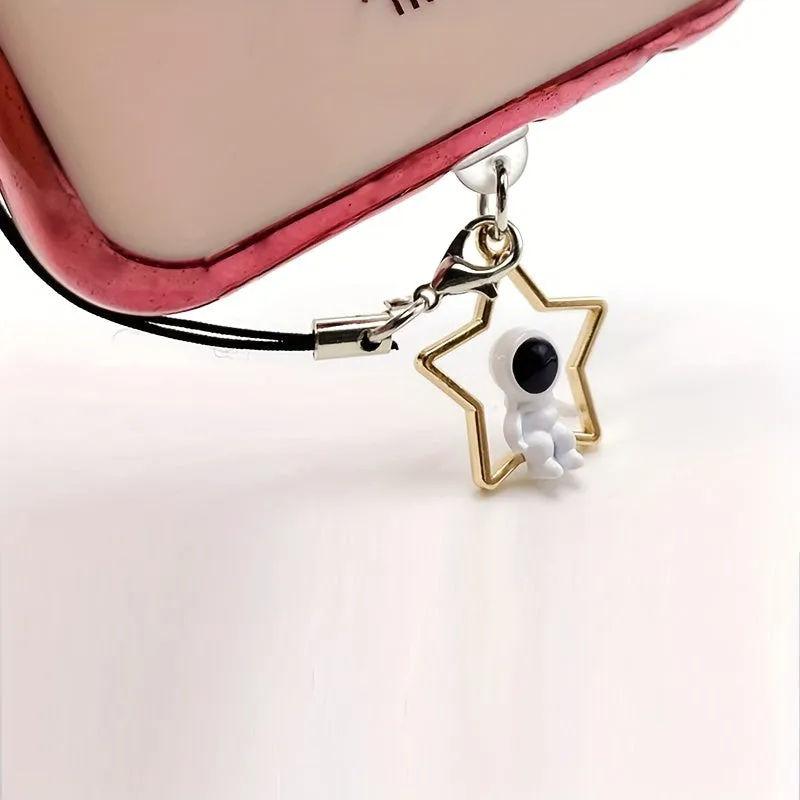 DIY Astronaut Stereo Pendant for Universal Mobile Phone Plug