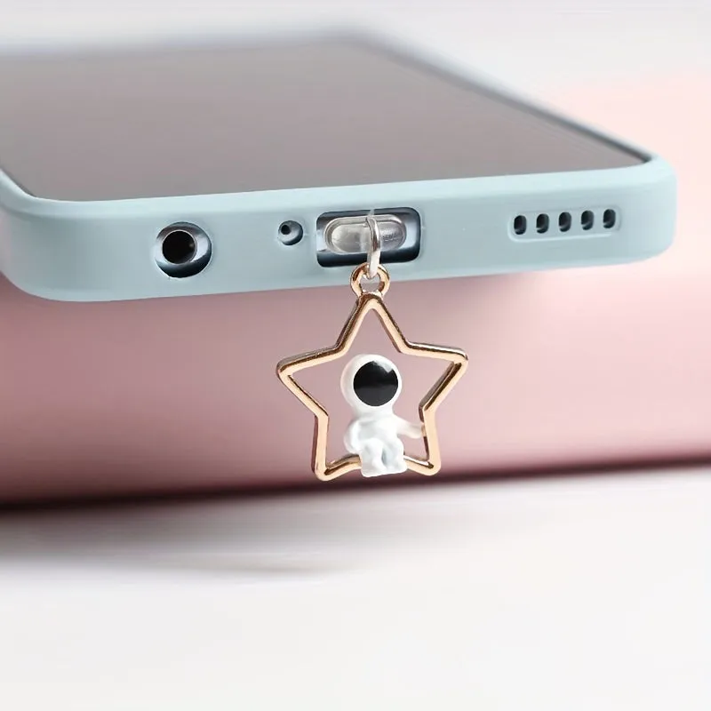 DIY Astronaut Stereo Pendant for Universal Mobile Phone Plug