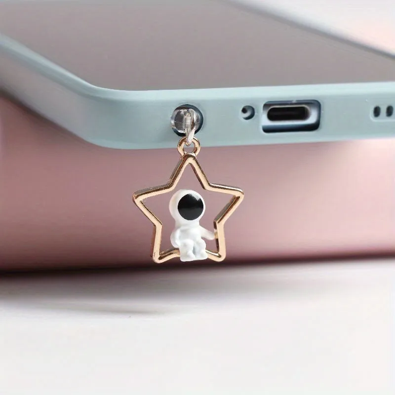 DIY Astronaut Stereo Pendant for Universal Mobile Phone Plug