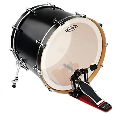 Evans EQ3 Frosted Bass Drum Head, 20 Inch